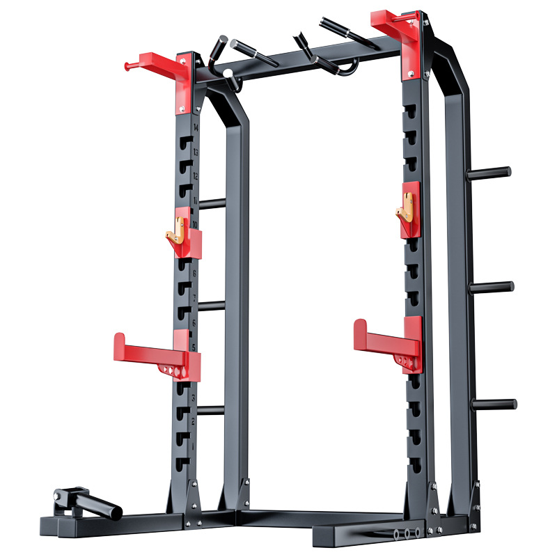 Hummer profesional medio marco de sentadilla pórtico equipo de fitness entrenamiento personal comercial levantamiento de pesas barra press de banca soporte de entrenamiento de fuerza