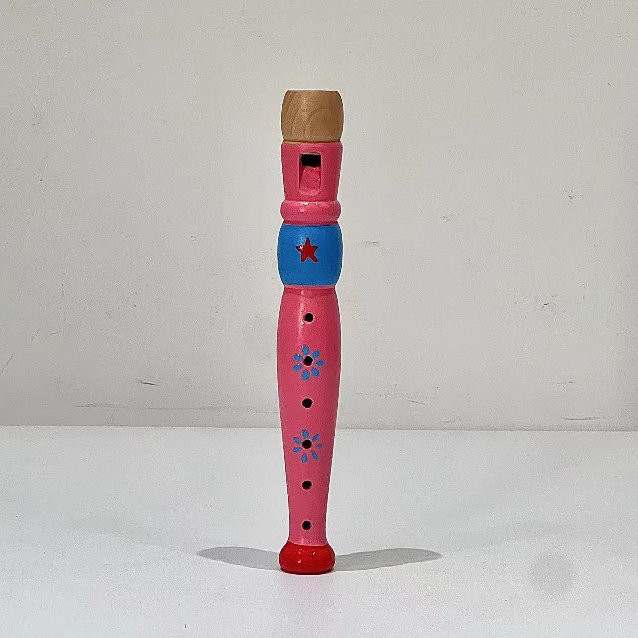 Artesanía de madera de Seis hoyos tocando el instrumento musical Piccolo de los niños clarinete kindergarten música instrumento musical de los niños al por mayor