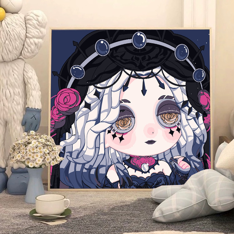 第五人格diyデジタル油絵手作り絵画塗り油絵キャラクター落書き学生掛け絵置物卸売り|undefined