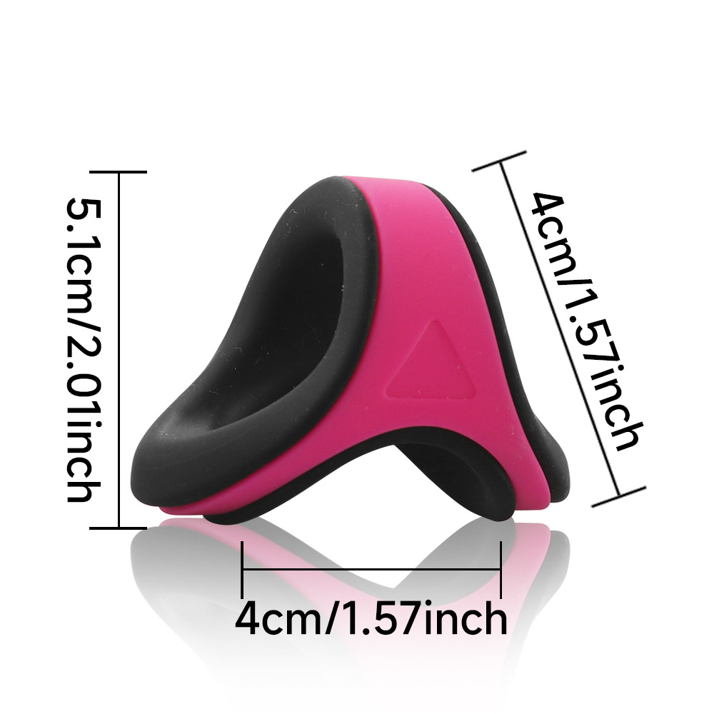 블랙-로즈 레드 혼합 색상