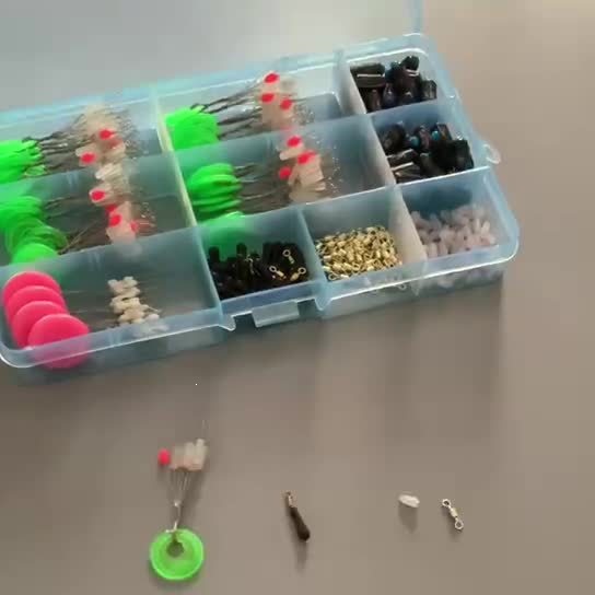 Premium Silicone Space Bead Set with Scale, Lead Figure-8 Rings, Float Stoppers, and Fishing Tackle Accessories
