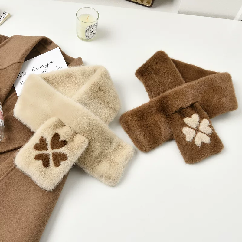 Cute universal winter scarf handmade, western style