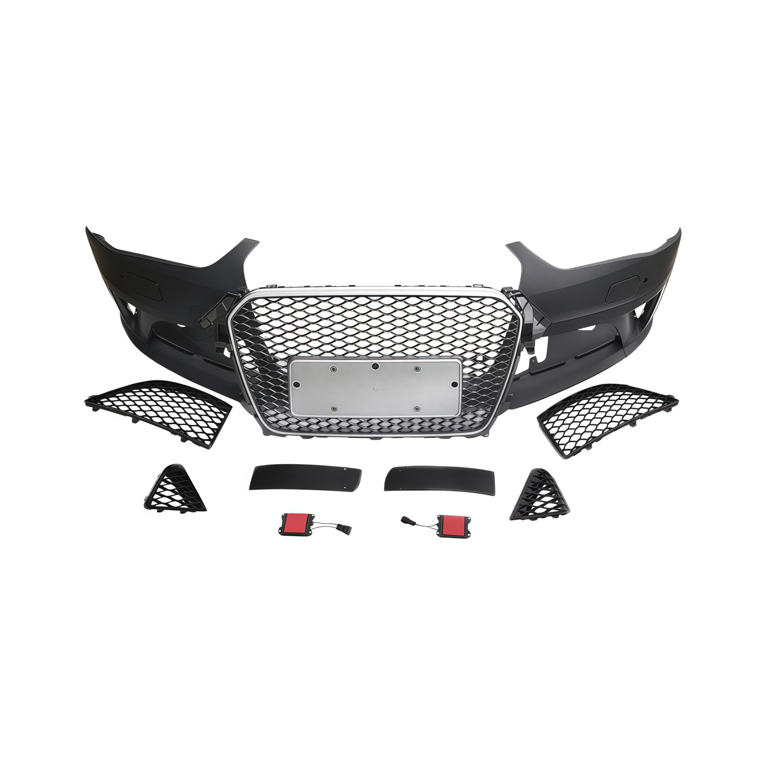 13-16 Models Suitable for Audi A4L Modification to Rs4 Body Kit B9 A4L Modified to Rs4 Front Grille, Front Bumper, and Rear Lip