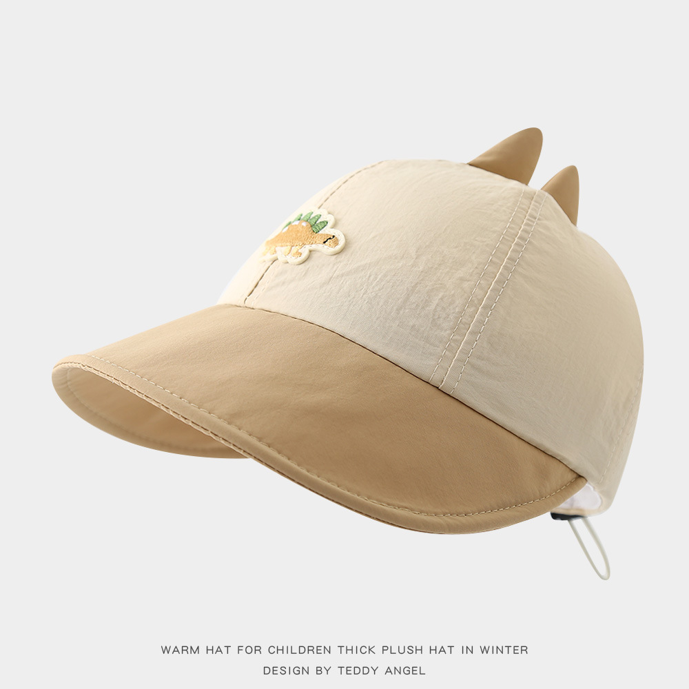 Bonitos dinosaurios para niños sombreros de sombrero para niños y niñas primavera y verano delgados super lindos sombreros de pescador de bebé de dibujos animados