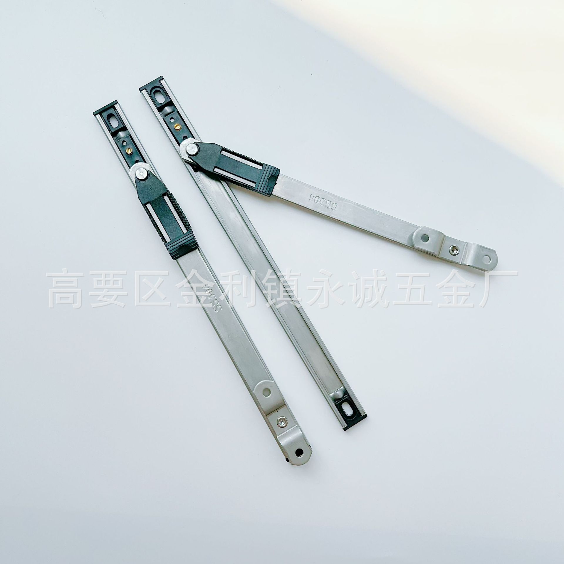 塑钢窗风撑限位器防风撑杆断桥铝窗户窗撑 不锈钢二连杆滑撑