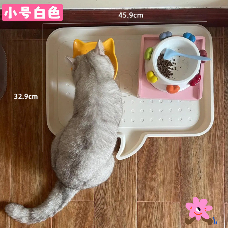 ペットプレースマット猫食事マット防水滑り止め大型食器ボウルマットアリス猫ボウルディナープレート送料無料|undefined