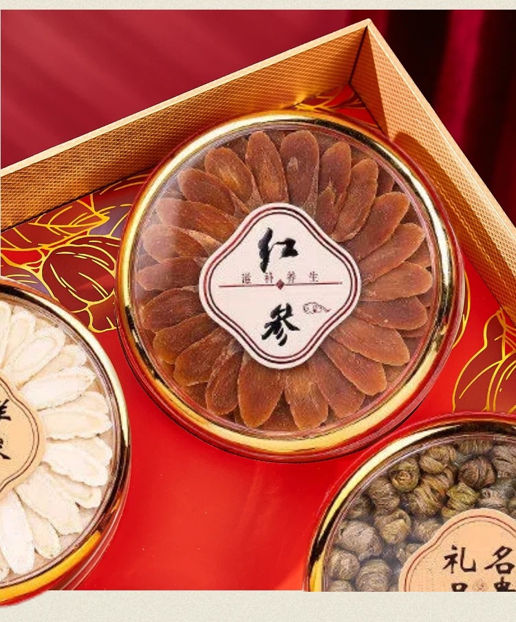 Oriental Festive Four Herb Gift Box American Ginseng Dendrobium Deer Antler Astragalus 1200g specifications