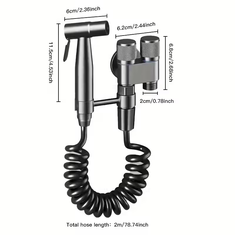 TEMU 핫 스타일 건 그레이 리치 휠