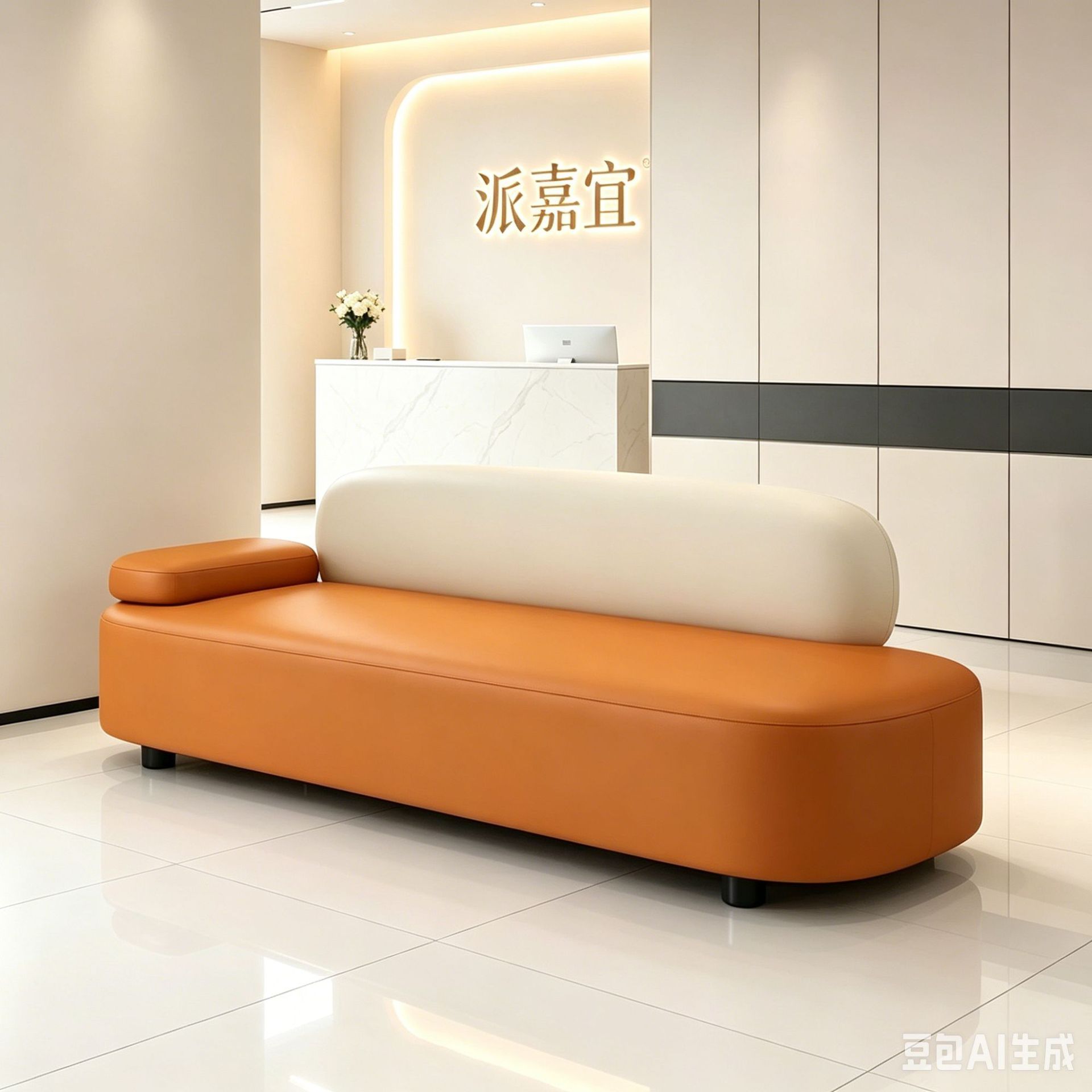 Barber Shop Sofa 2026 Hot Model Beauty Salon Customer Waiting Area Sofa Office Reception Small Apartment Sofa