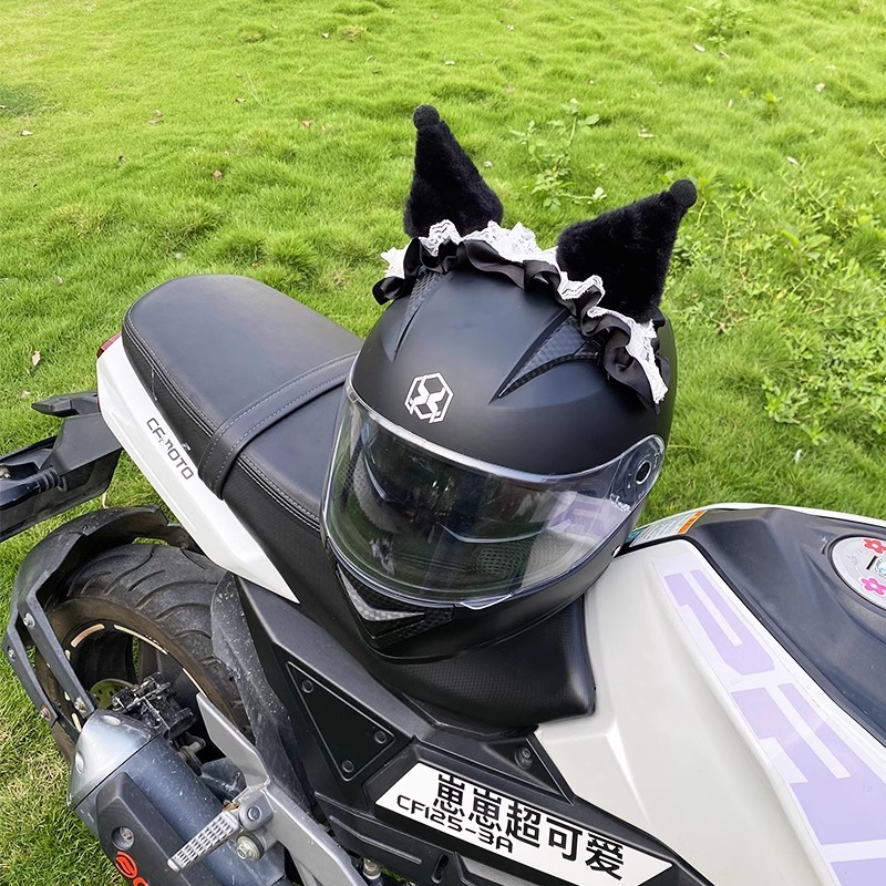 Motorcycle Detachable Plush Hair Band Helmet Decoration Accessories Half Full Ski Helmet Universal Detachable