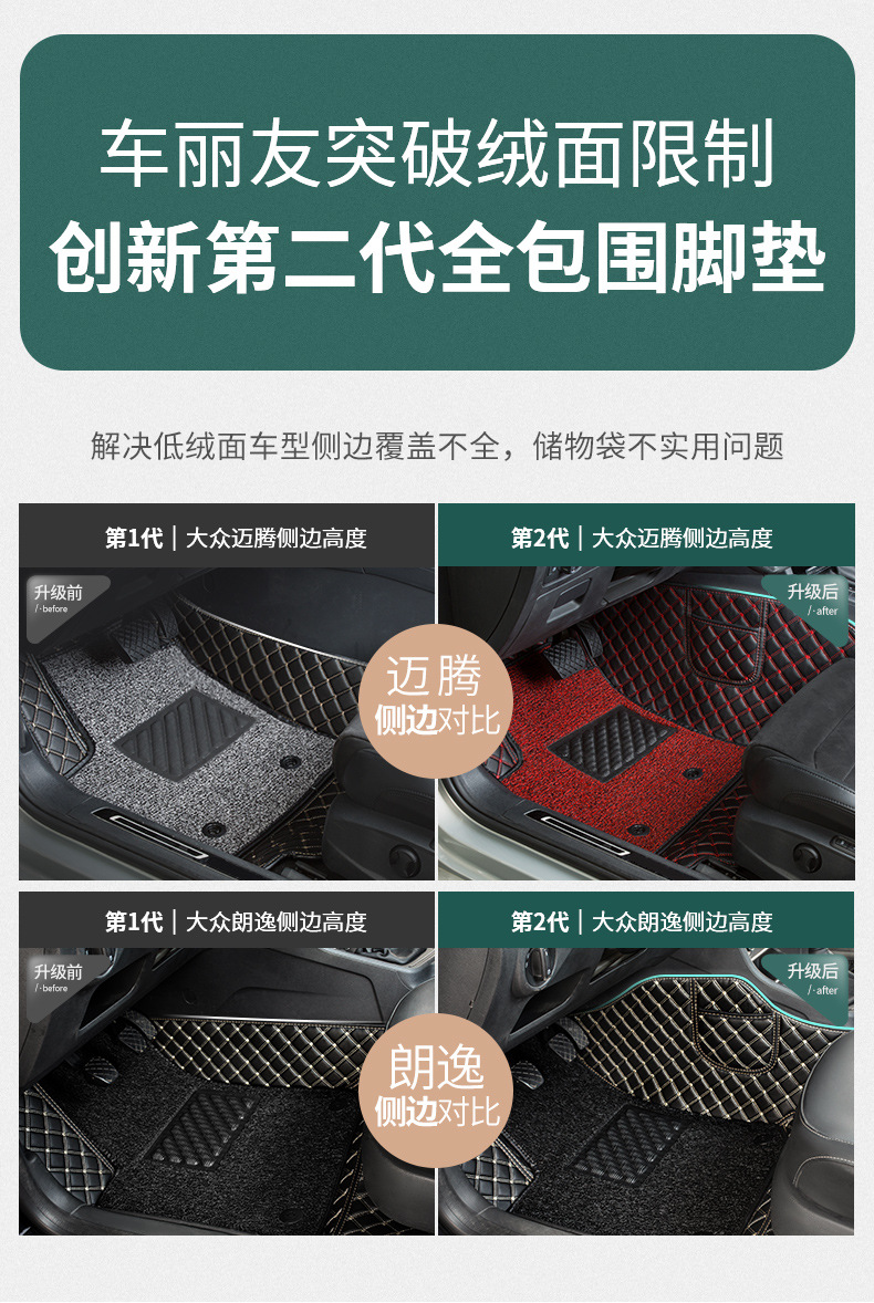 Car Floor Mat Single Piece Driver Side Silk Loop
