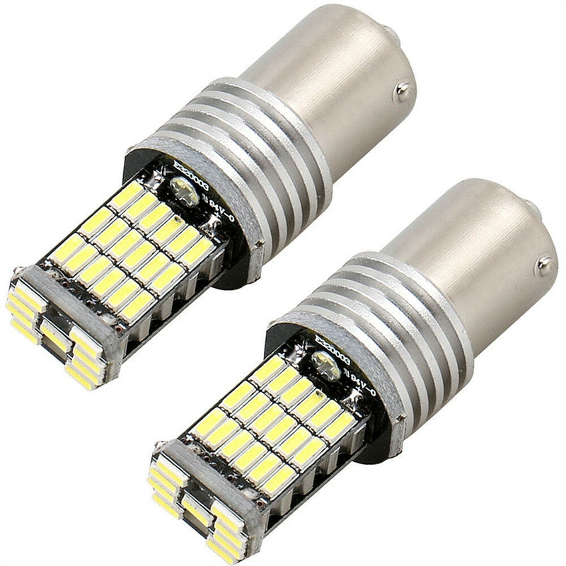 Светодиодный задний стоп-сигнал для автомобиля CGHAO 1156/1157 7440 7443 4014 45smd сзади габаритный фонарь для разворота