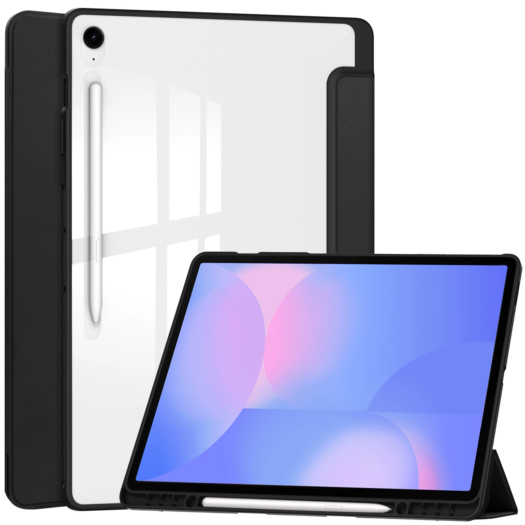 Подходящий для Samsung Tab S10FE+13.1 плоская панель S10FE Plus X620 трехсекционный акриловый слот для ручки корпус