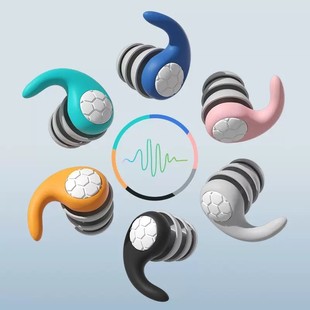 Cross-Border New Product Silicone Soundproof and Noise-Reducing Earplugs Noise Filter Sleeping and Swimming Waterproof Three-Layer Silent Earplugs