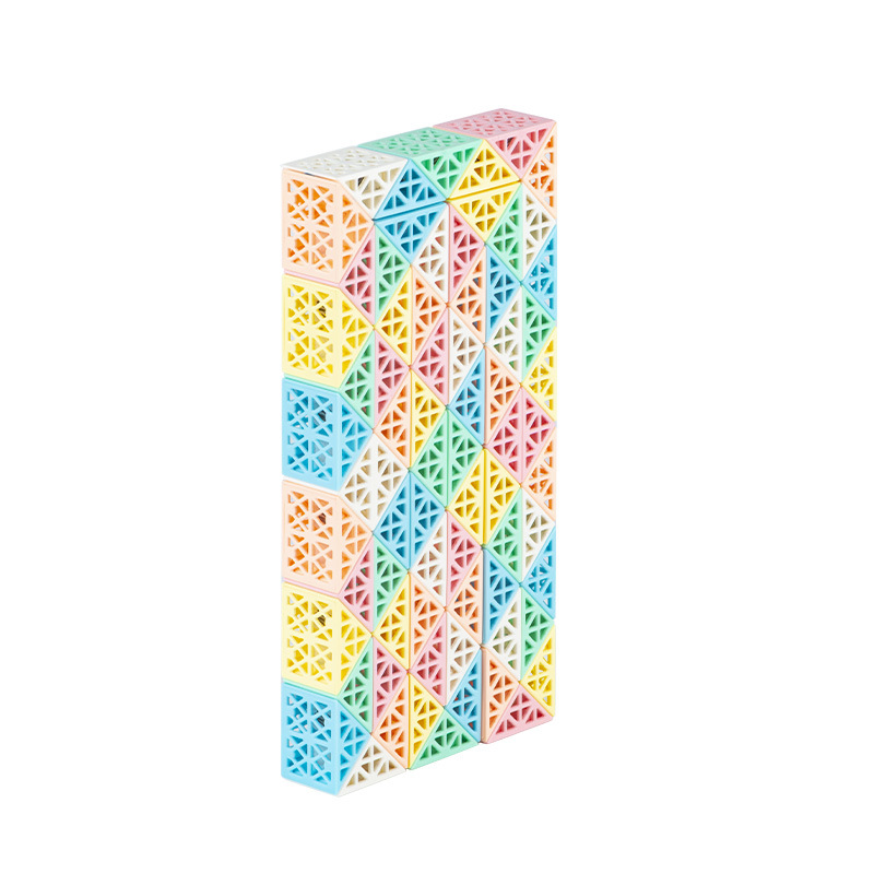 [Lindo pequeño di] macaron variedad regla mágica 24-72 creativo hueco regla mágica transformación curva juguetes para niños