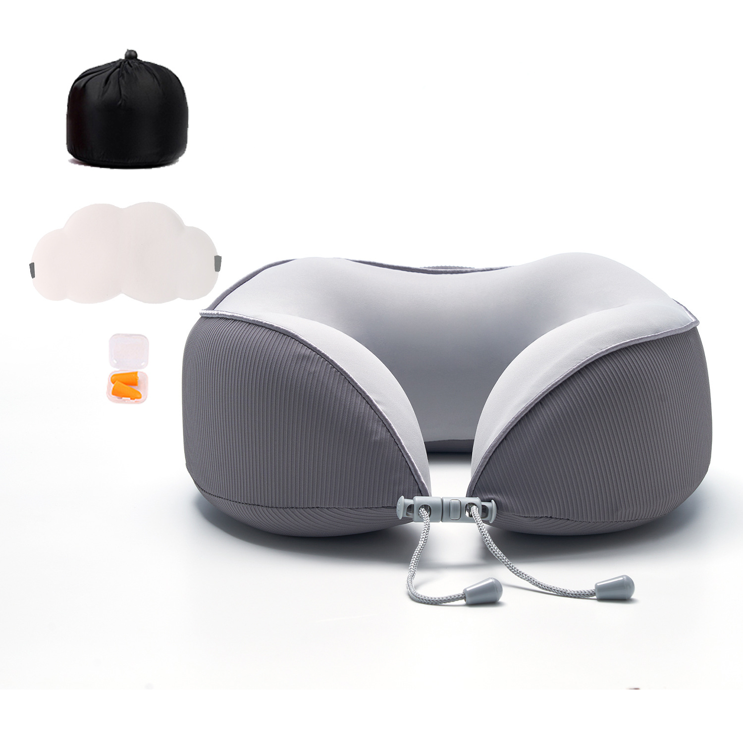 Venta caliente transfronteriza de espuma de memoria almohada en forma de U almohada de espuma de memoria de espacio siesta almohada portátil de viaje almohada en forma de U almohada para el cuello image 22