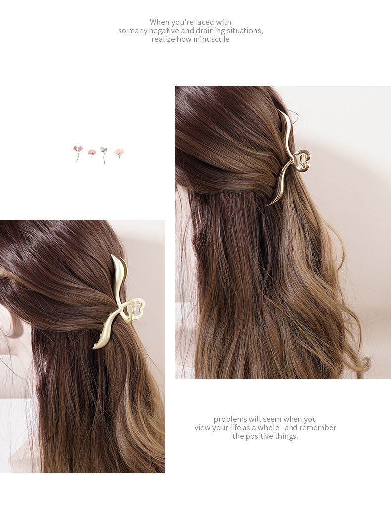 55g Weight Headwear Classification Metal Material Women'S Gender Plating Design Fashion Style Gold, Silver Color Fashion Heart-shape Metal Hair Clip Wholesale 6