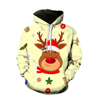 2023 Christmas gift hoodie autumn and winter foreign trade new Christmas Snowman 3D sweater European and American couple sweater