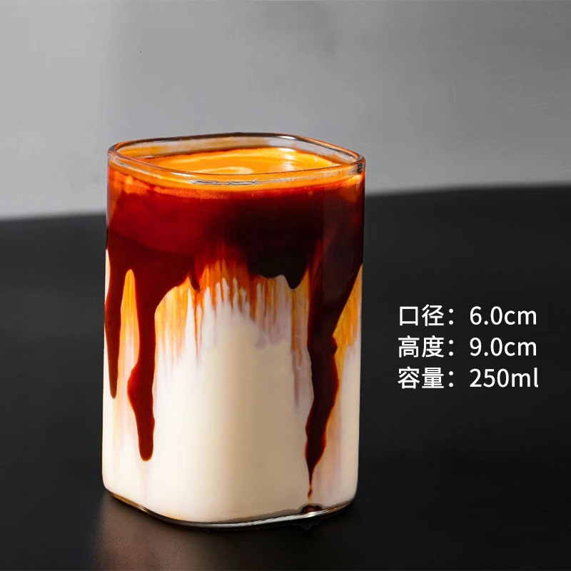 クリエイティブ火山コーヒーカップデザイン感コップinsカップ富士山グラス洋杯Dirty汚れたコーヒー|undefined