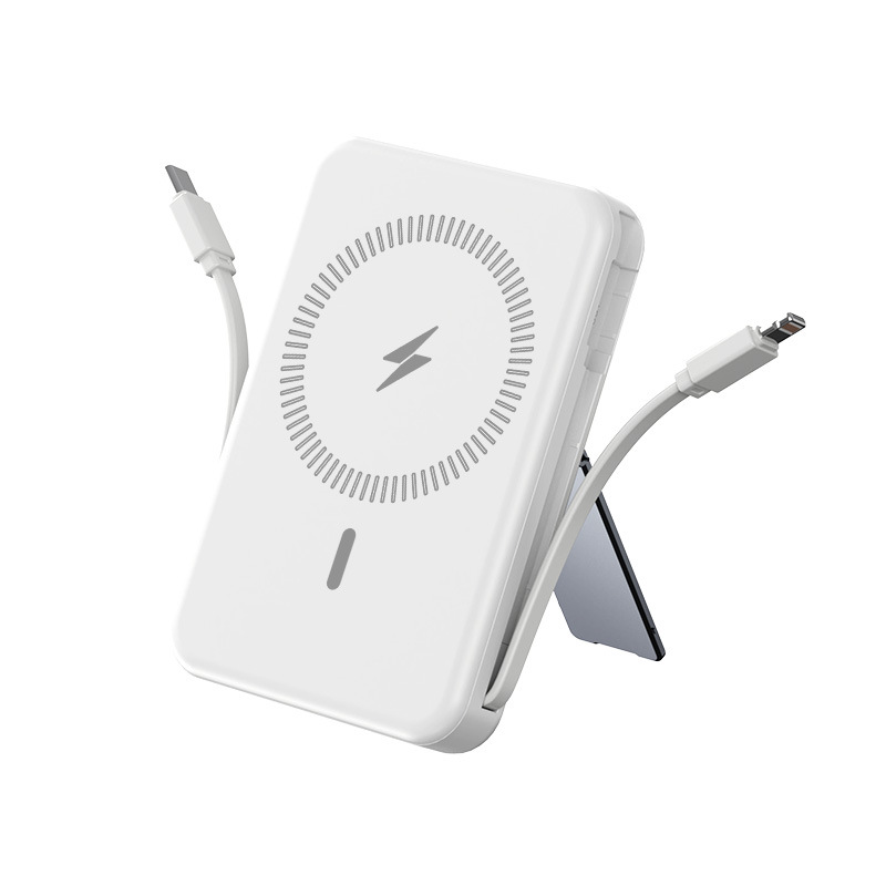 Viaje imprescindible modelo privado con línea de carga de 10000mAh al por mayor magnetismo fuente de alimentación móvil magnetismo fijo carga