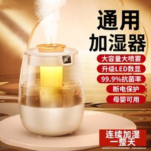2025新款加湿器双喷大雾量氛围灯家用卧室宿舍恒湿香薰USB加湿器
