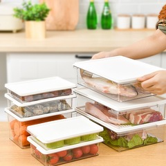 Refrigerator storage box, food grade special home kitchen food preparation box, freezer compartment, frozen meat compartment sealing
