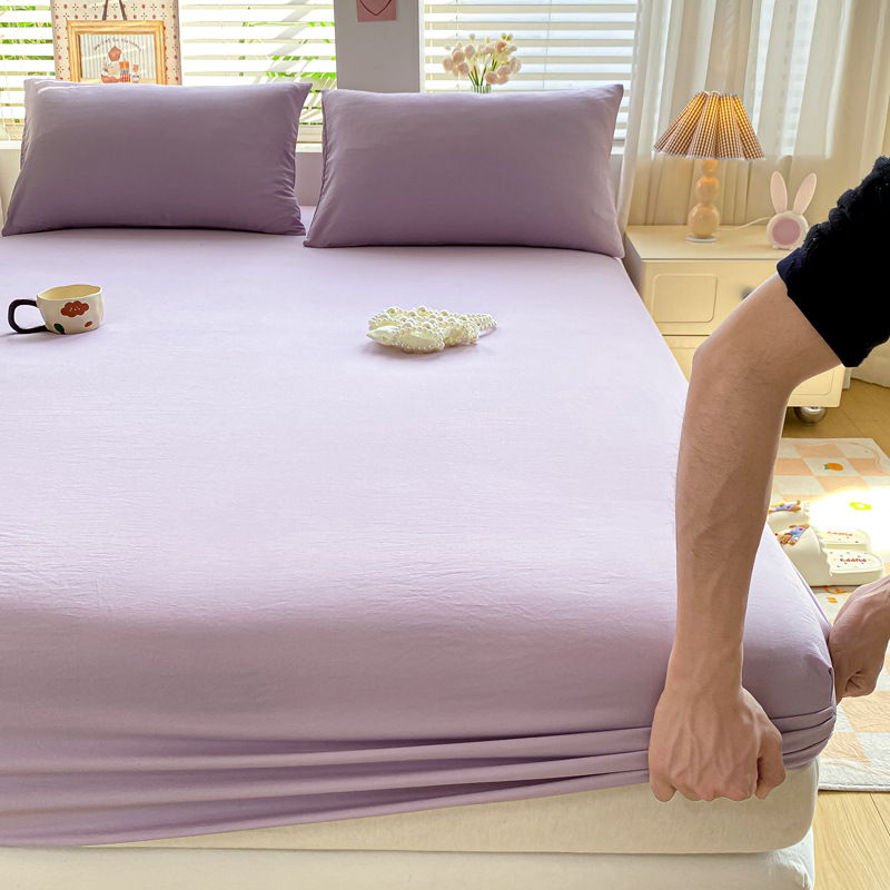 Madre y bebé dormir desnudo clase A cama de una sola pieza cama de algodón puro cubierta de cama de algodón lavado con agua cama de algodón cama de tres piezas