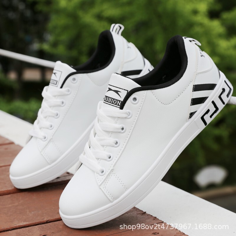 Brand Off-Size Men's Shoes Spring and Autum Sports Shoes Men's 2025 New White Sneakers Men's Versatile Casual White Shoes
