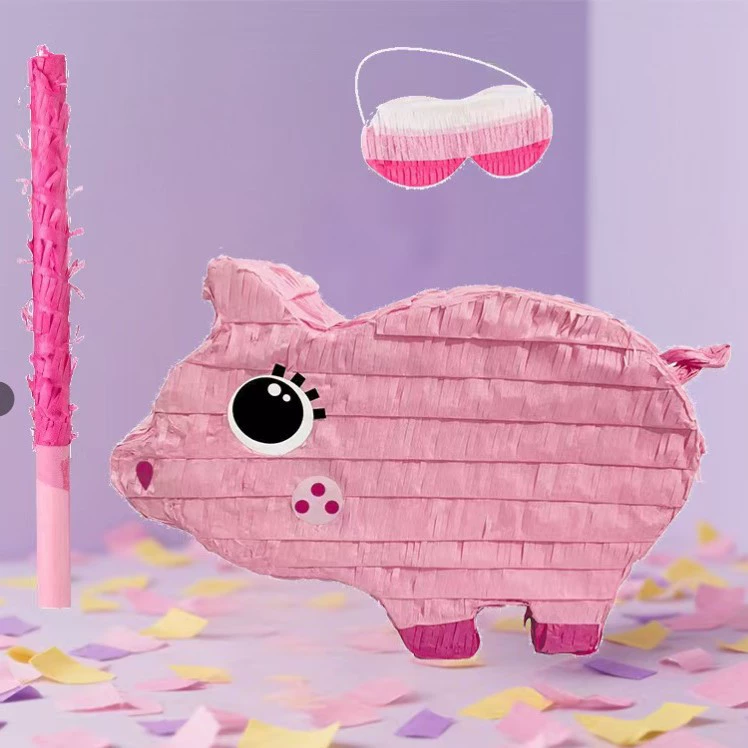 Круглая пиньята, конфетти, игровые принадлежности, конфеты, разбивающие игрушки, PINATA, принадлежности для дня рождения, детская начинка для вечеринки