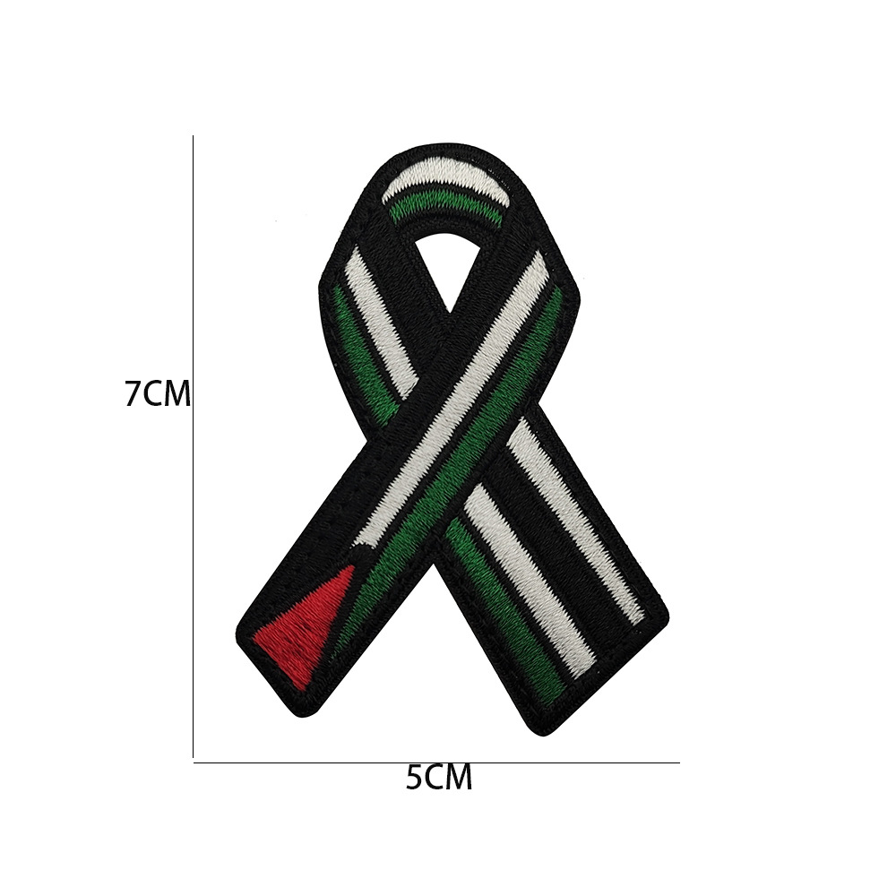 Oriente Medio transfronteriza Palestina insignia brazalete accesorios de la bandera del boxeador Velcro bordado mochila pegatinas en stock