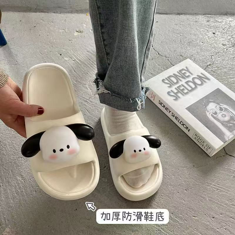 Slippers for Women Indoor and Outdoor Wear Slippers Bathroom Couple Non-Slip Summer Cute Home Thick-Soled New Slippers