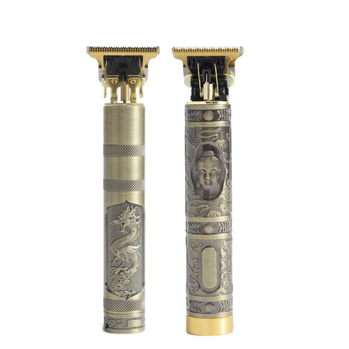 Cross-border oil head hair clipper men's hair salon engraving electric clipper retro dragon and phoenix Buddha head electric clipper manufacturer wholesale
