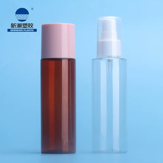 新潮塑胶护肤包材 多功能乳液精油按压PET瓶套装 源头厂家可定制
