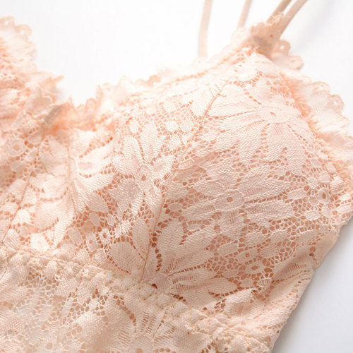 Lace beauty backless bra without underwire underwear for women, student Korean style binding bra, new style strapless small backless top for wearing inside