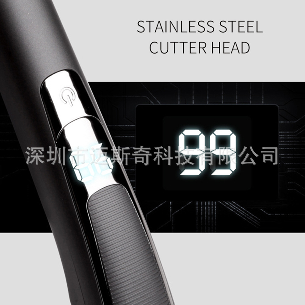 Mesky2021 全金属大金银色男士理发器无绳造型师和理发师理发机