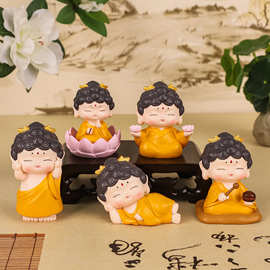 赐福小佛祖汽车摆件可爱网红小观音小佛祖摆件家居玄关桌面装饰品