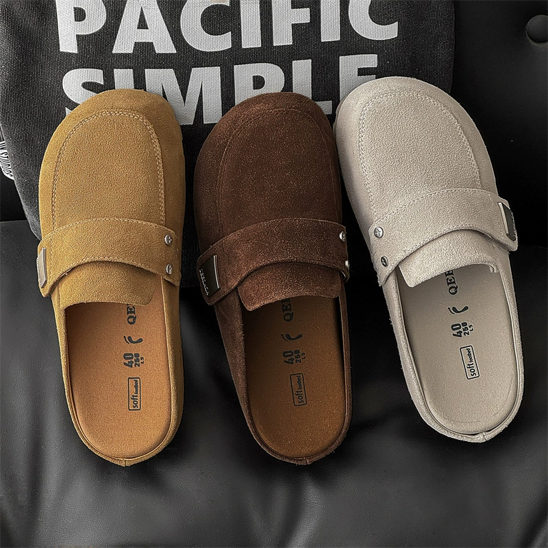 Оптовая продажа новая обувь Baotou с толстой подошвкой Borgen тапочки женская модель ретро на улице