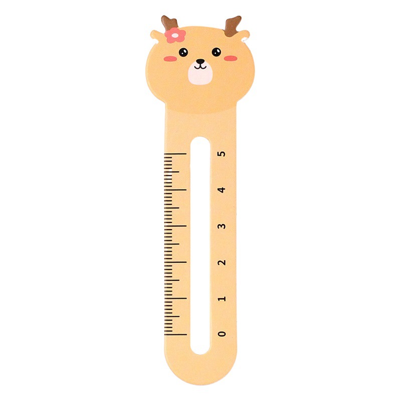 Pequeño animal regla marcador niños estudiantes de escuela primaria dibujos animados creativo marcador clip papel marcador recompensa estudiante regalos