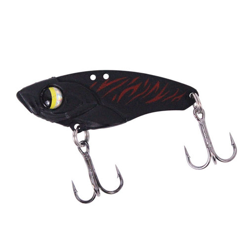 DH lead-coated copper VIB Lua bait hard bait 5g-14g bionic fishing bait black King Kong 6062 three hooks for mackerel bass