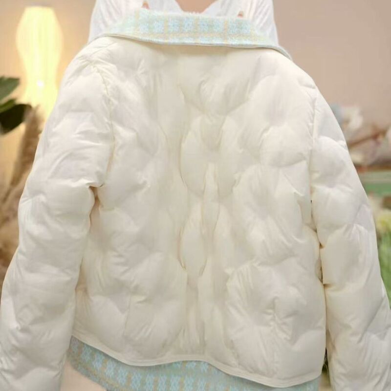 Waterproof National Standard White Duck down Chanel-Style down Jacket 2026 Winter New Warm Fashion Short Coat for Women with Spandex