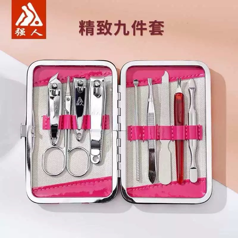 JINDA 強力な美容セット 7 個から 9 個セットポータブル爪切りマニキュアはさみギフト卸売|undefined