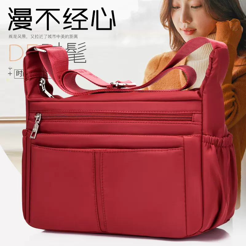 休闲出行跨境时尚热销新款尼龙牛津布轻便大容量旅游日常斜挎包女