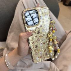 金色暴富福禄小兎新中国式適用iphone16 promaxリンゴ15携帯ケース14女13