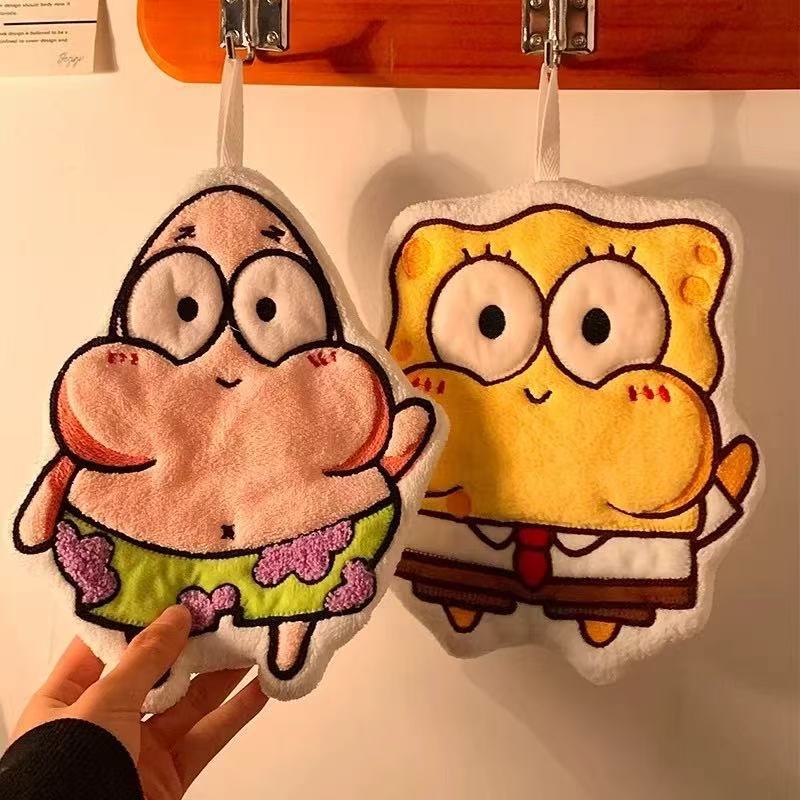 Cute hanging hand towel, high aesthetic value, absorbent and quick-drying towel, thickened for bathroom, children's hand towel, kitchen cleaning cloth Cute hanging hand towel, high aesthetic value, absorbent and quick-drying towel, thickened for bathroom, children's hand towel, kitchen cleaning cloth