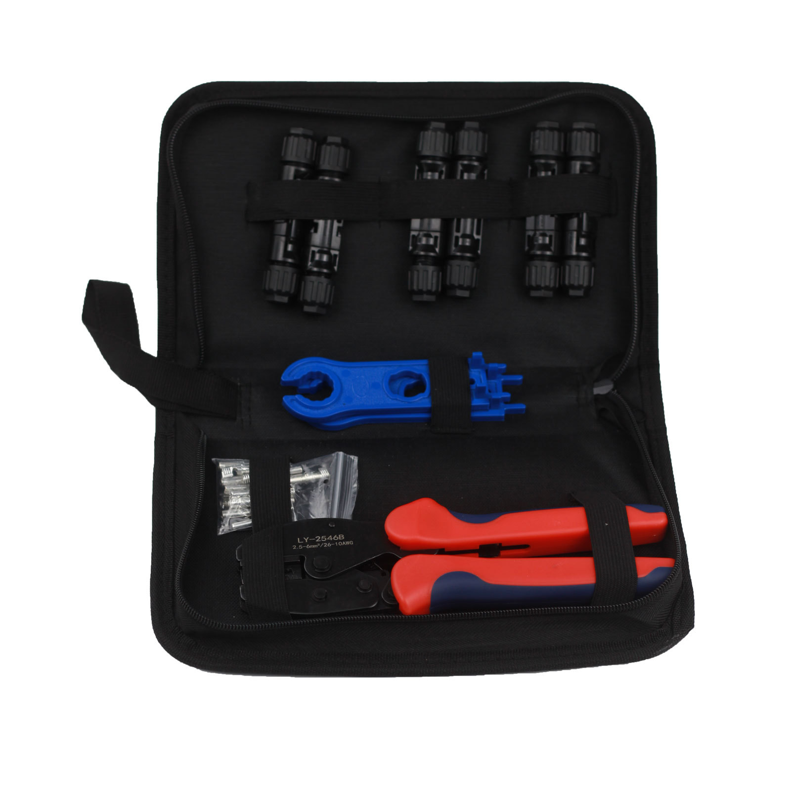 MC4光伏电缆MC4连接器接头LY-2546B夹线端子压线钳套装