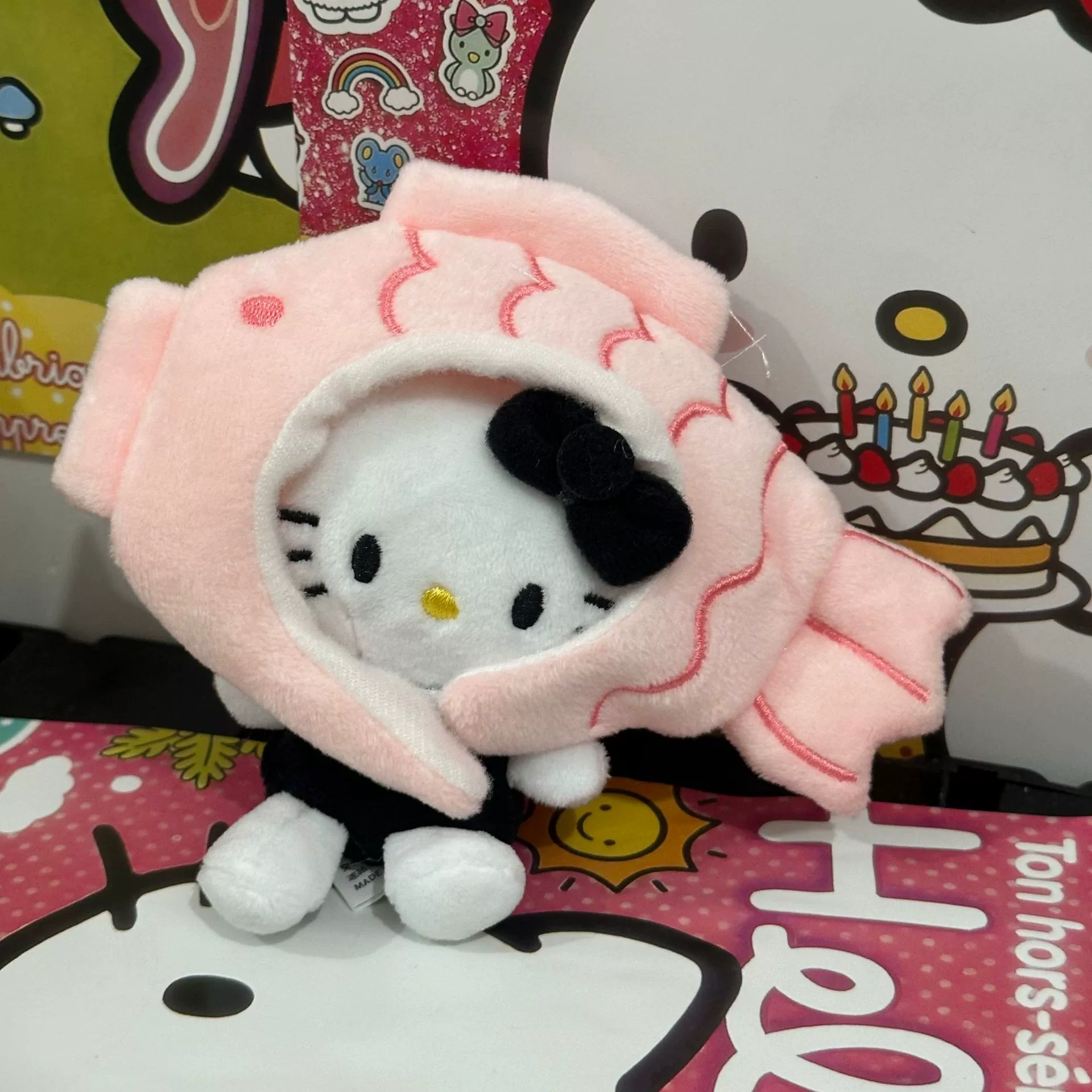 Плюшевая подвеска-брелок для ключей (Hello Kitty) симпатичная кукла, мягкая мини-плюша 10+ вариантов дизайна, подарок 0.038 кг