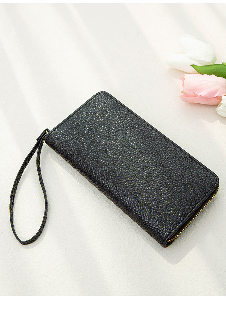 Women's Solid Color Pu Leather Zipper Wallets display picture 2