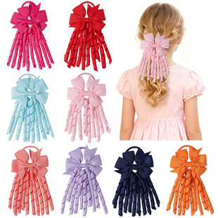 (Трансграничная торговля), детский аксессуар для волос, резинка с кисточками с бантиком, европейский стиль