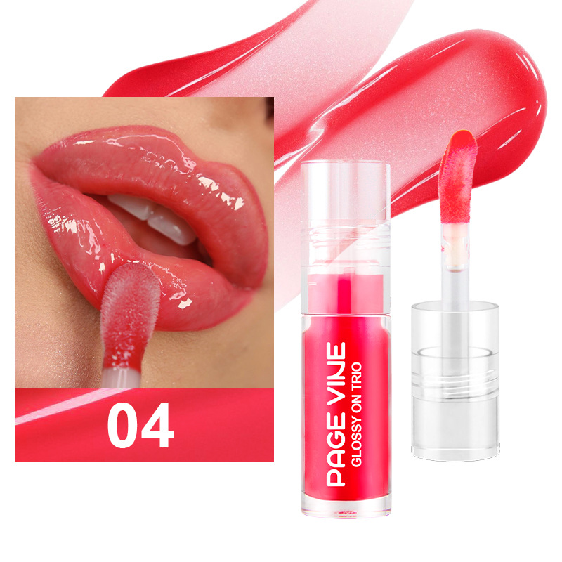 Transbordable PAGE VINE Lip Oil Nueva serie de esmalte de labios con luz de agua y brillo de labios transparente