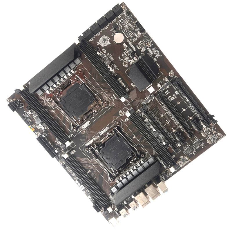 Новый материнская плата x99 двойная дорожка 2011-v3 DDR3 X8D двойная дорожка двойная сетевая карта студийный компьютер